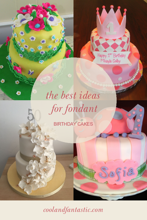The Best Ideas for Fondant Birthday Cakes Home, Family, Style and Art